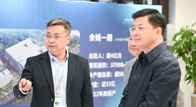 余姚市市长沃勇特一行莅临宁波球速体育调研指导工作